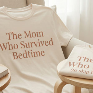 Dúo Camisetas — "The Mom Who Survived Bedtime / The Boy Who Lived"