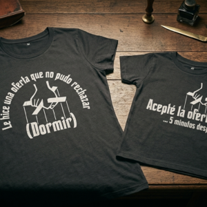 Dúo Camisetas — "Le Hice una Oferta que No Pudo Rechazar (Dormir)"