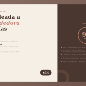 De Empleada a Emprendedora en 90 Días: El Workbook