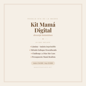 Kit Mamá Digital — Regalo Día de la Madre (Descarga Instantánea)